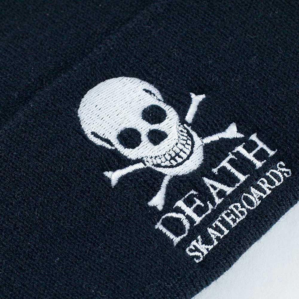Death Skateboards OG Skull Beanie Hat Black