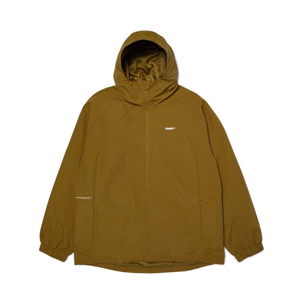 Huf All Caps Shell Jacket Rich Brown
