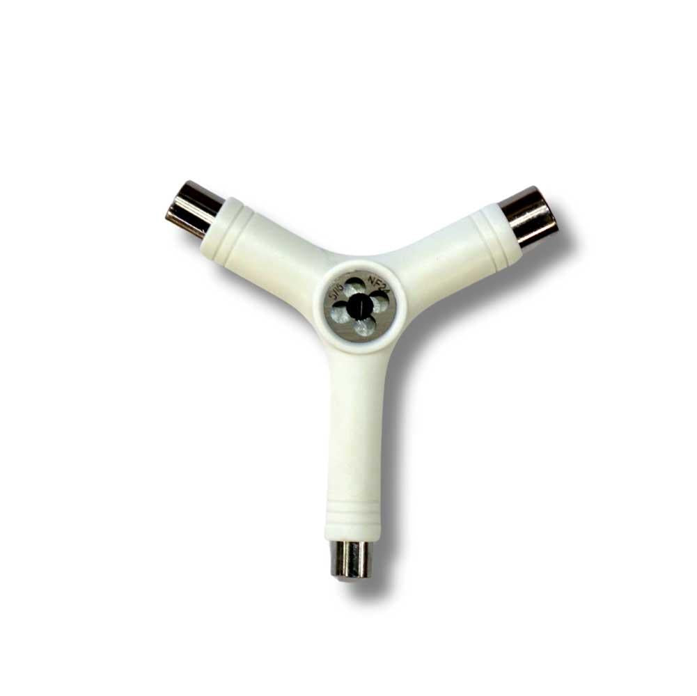 G-Tool Y Skateboard Tool with Axle Rethreader White