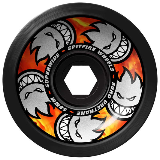 Spitfire Team Multiball Skateboard Wheels 80HD Superwide Black 58mm