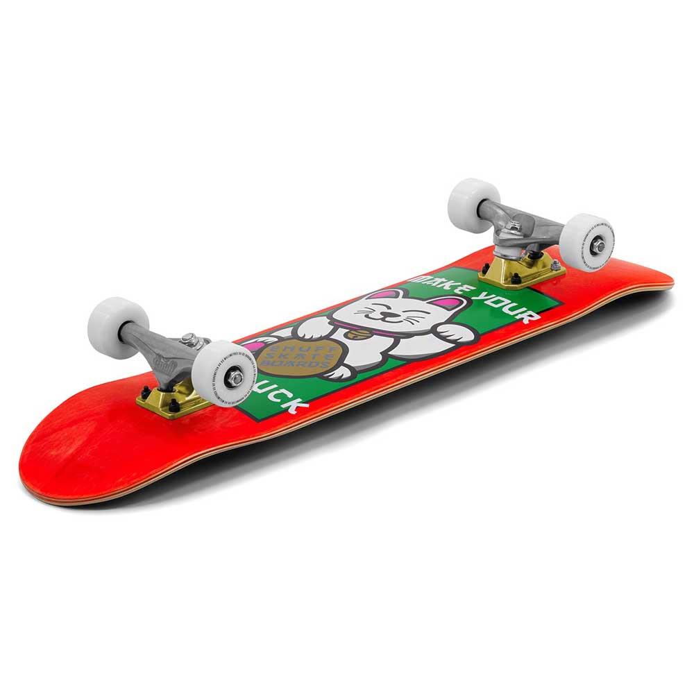 Enuff Lucky Cat Complete Skateboard 92A Medium Wheels Red 8"