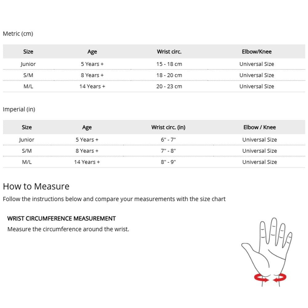 Eight Ball Pads 3PK Combo Knee Elbow Wrist Pad Set Black Junior X-small