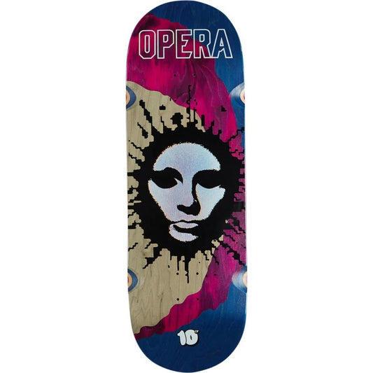 Opera Fatties RGB Mask Ex7 Skateboard Deck Purple Blue 10"