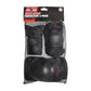 Eight Ball Pads 3PK Combo Knee Elbow Wrist Pad Set Black Junior X-small