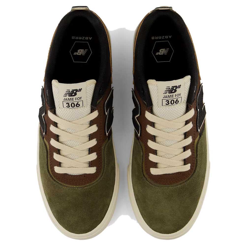New Balance Numeric Jamie Foy 306 Skate Shoes Pumpernickel Brown Olive