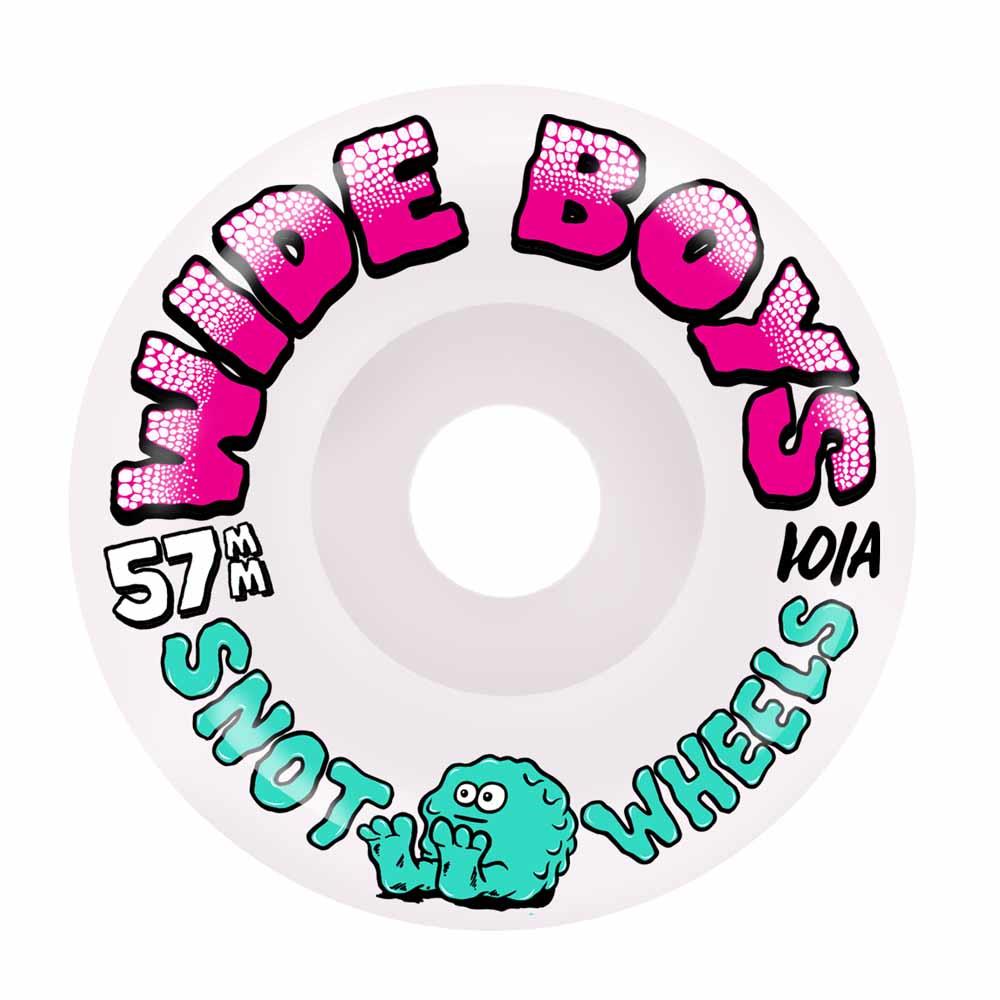 Snot Wheels Wide Boys 101a Glow In The Dark Skateboard Wheels 57mm