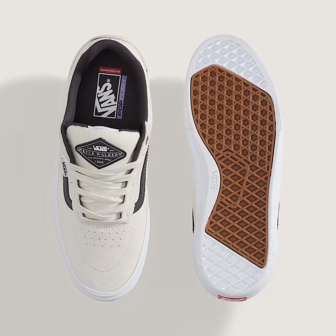 Vans Skate Kyle Walker Wafflecup Skate Shoes White Gunmetal