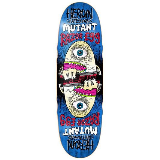 Heroin Skateboards Mutant Razor Egg Skateboard Deck 9.5"