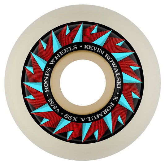 BONES X-Formula Kowalski 'Against the Grain' V5 Sidecut Skateboard Wheels 55mm 99A