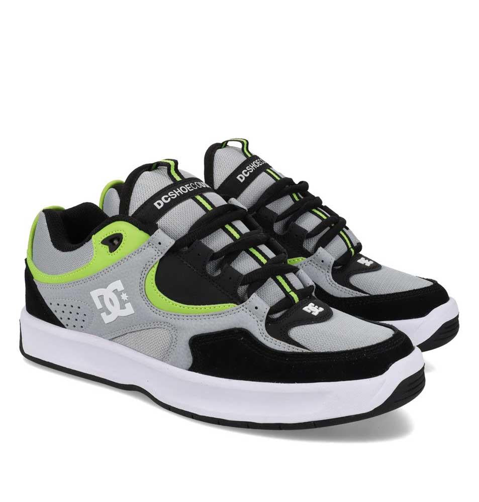 DC Shoes Kalynx Zero Grey Black Lime Skate Shoes