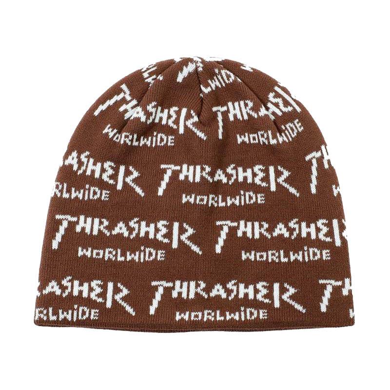 Thrasher Beanie Worlwide Brown One Size