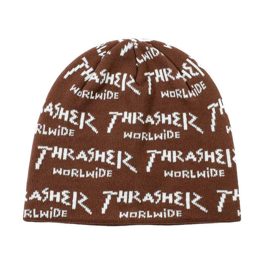 Thrasher Beanie Worlwide Brown One Size