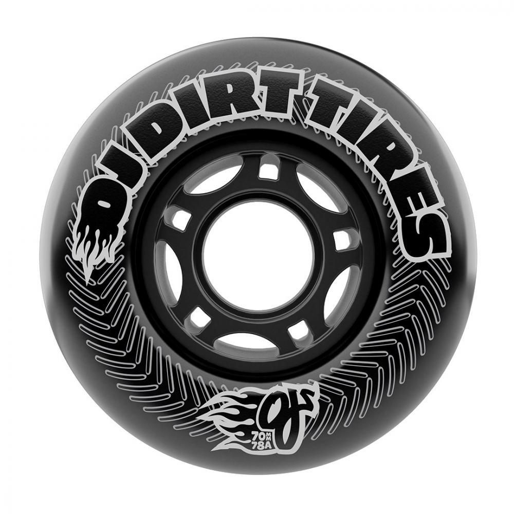 OJ Skateboard Wheels Vandals Dirt Tires Thunder Black 70mm