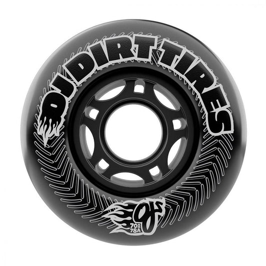 OJ Skateboard Wheels Vandals Dirt Tires Thunder Black 70mm