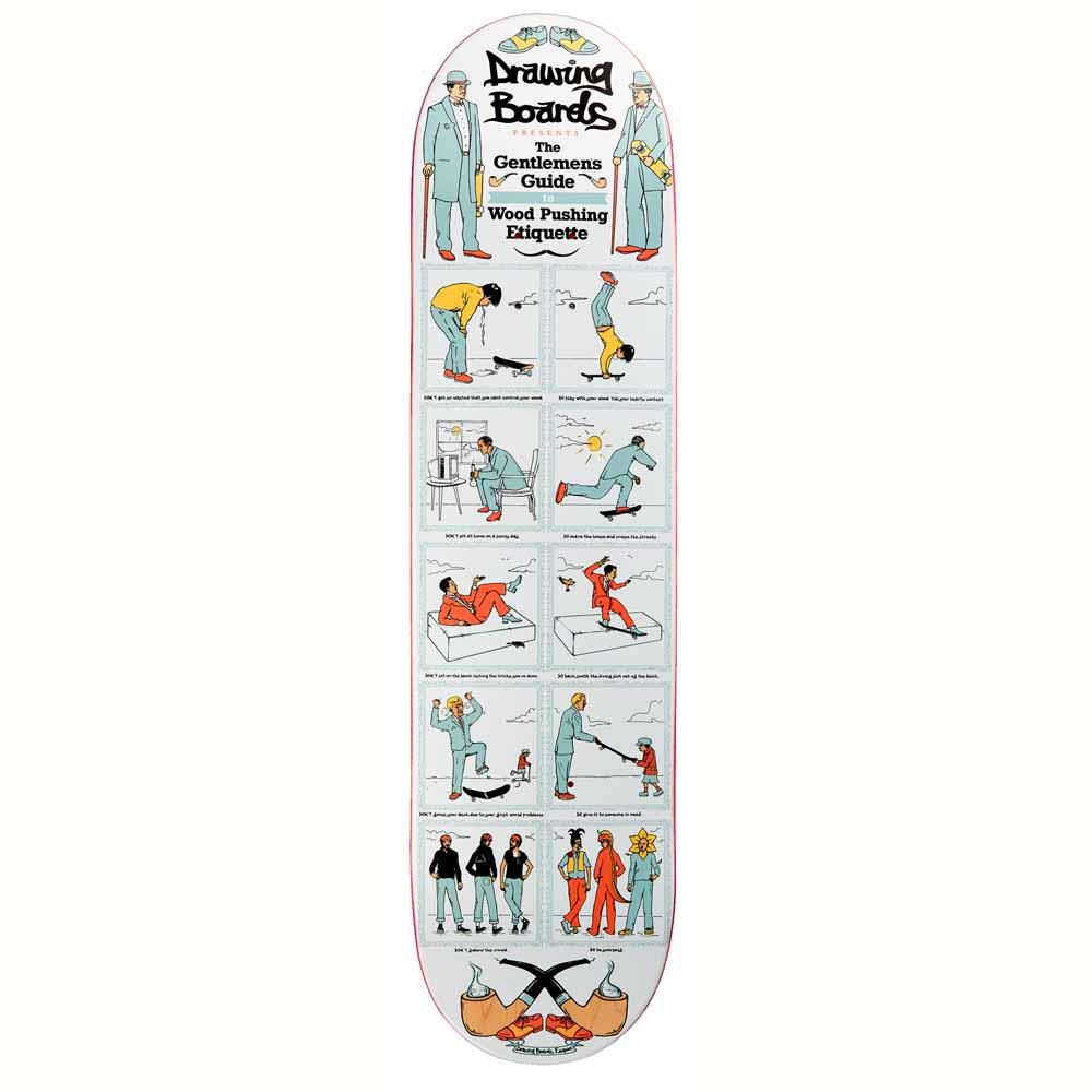 Drawing Boards Gentlemans Guide Skateboard Deck