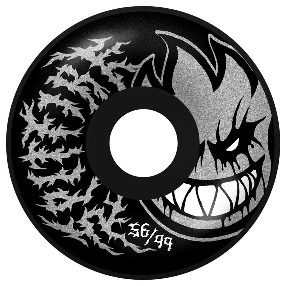 Spitfire Formula Four Skateboard Wheels Deathmask II Bighead Radial Full Black 56mm 99a