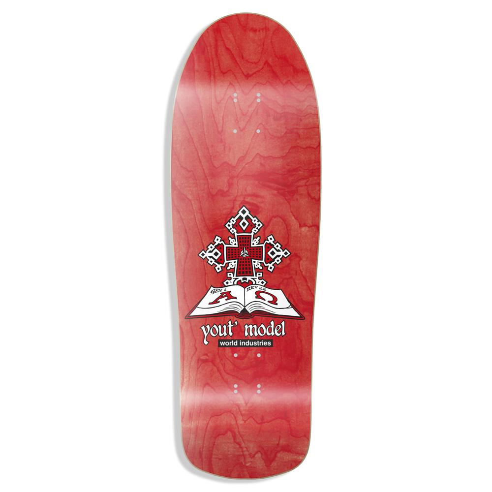 World Industries 1 Of 100 LTD Edition Signed Certificate Jeff Hartsel Yout Model Screen Printed Deck Multi 9.4375''