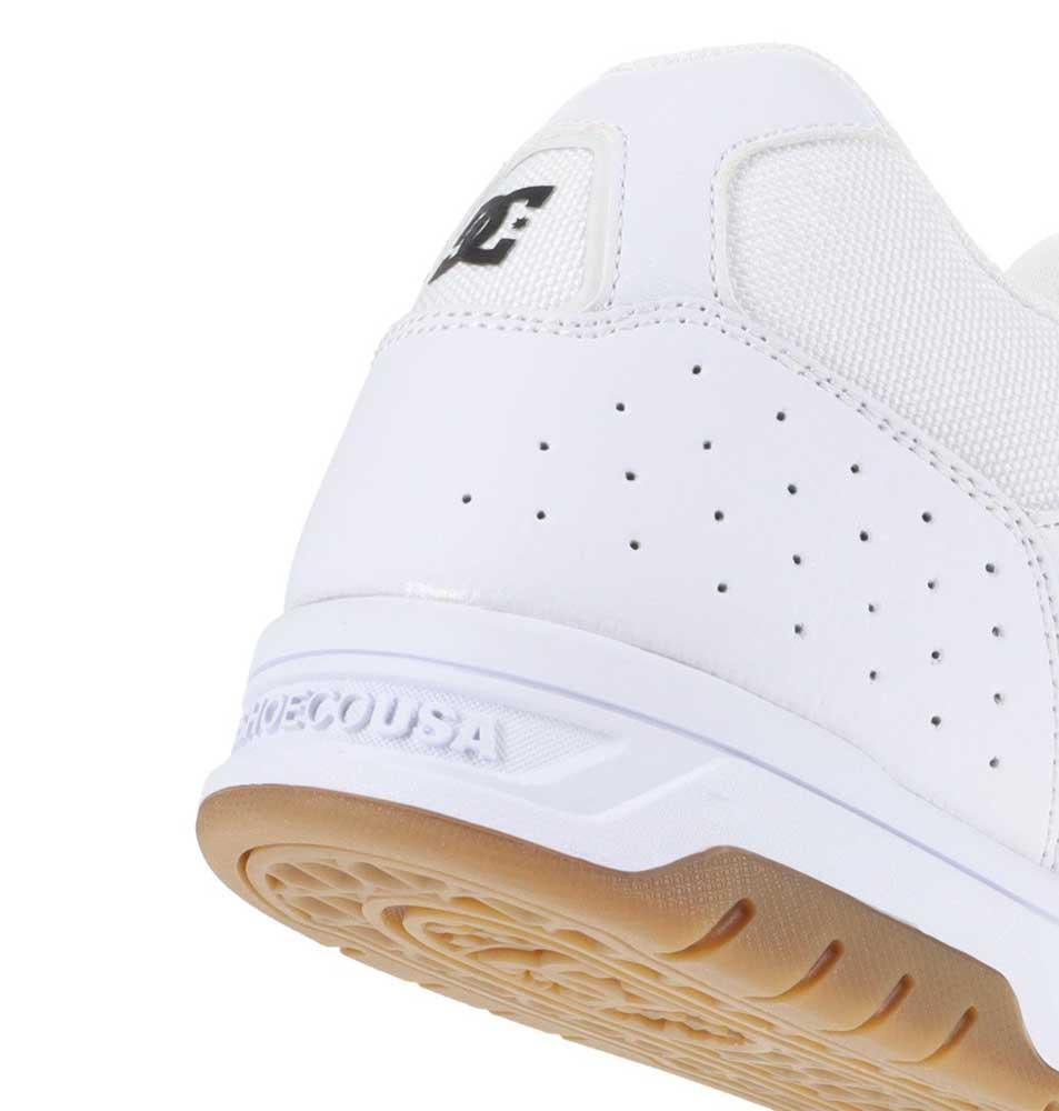 DC Coiler White Black Gum Skate Shoes