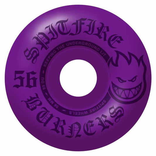 Spitfire Burner Skateboard Wheels 99A Purple 56mm