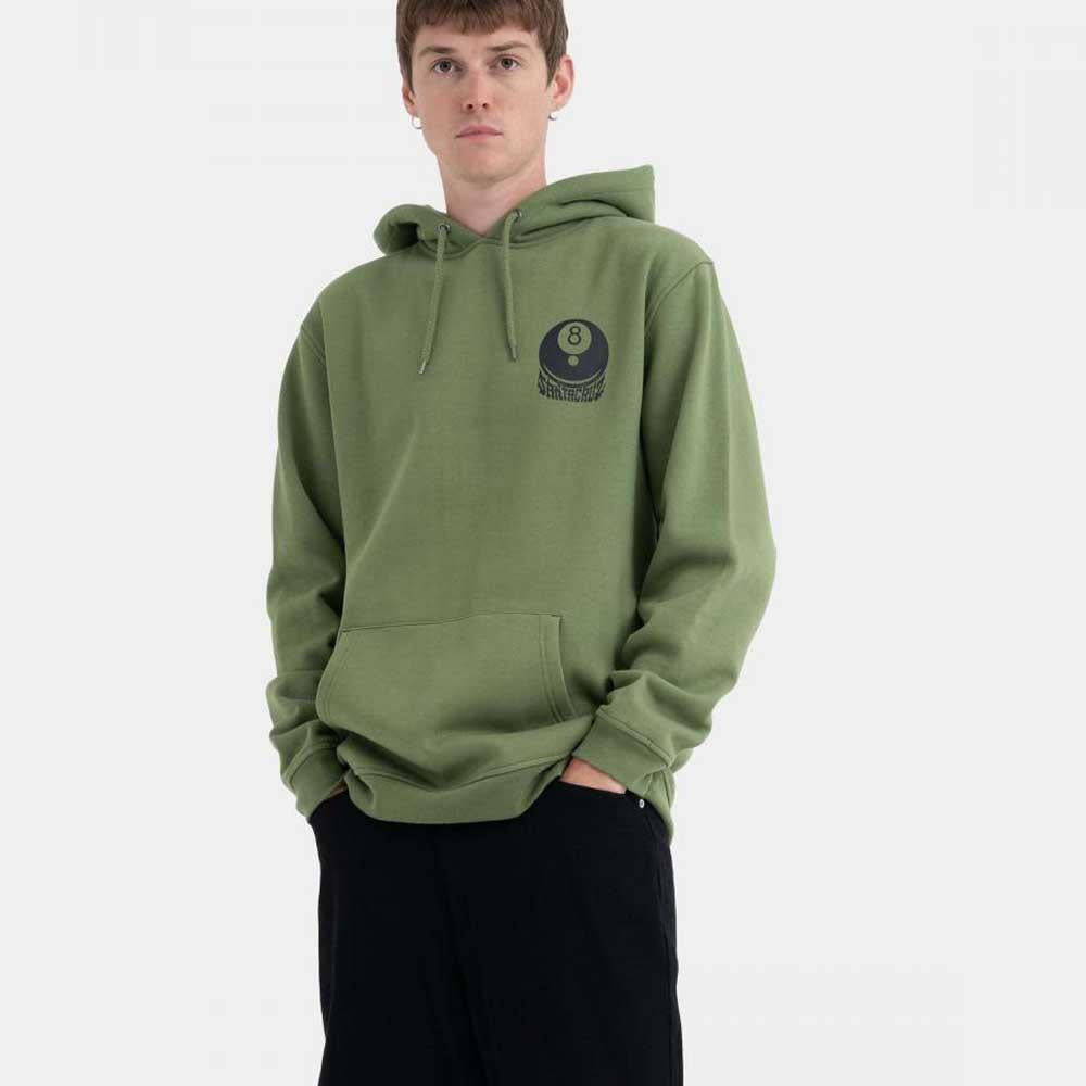 Santa Cruz Winkowski 8 Ball Samurai Hooded Sweatshirt Dill Green