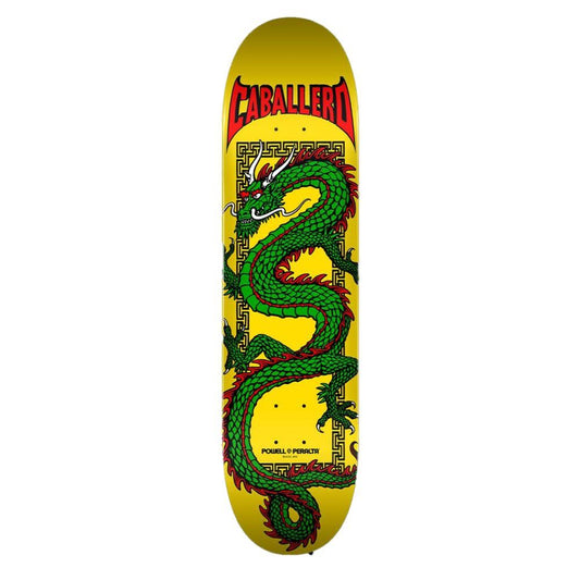 Powell Peralta Cab Chinese Dragon Yellow Skateboard Deck 7.5"