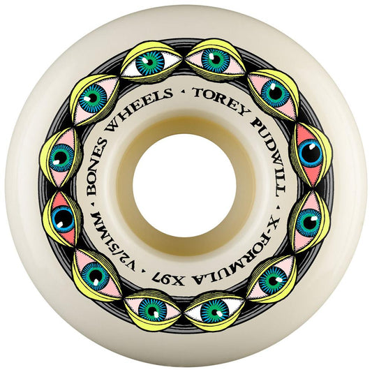BONES Wheels X-Formula Torey Pudwill 'Frying Eyes' V2 (Locks) 97A 51mm