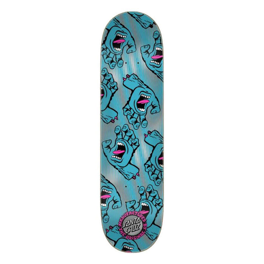 Santa Cruz Skateboard Deck Hands All Over 7 Ply Birch Blue 8.25"