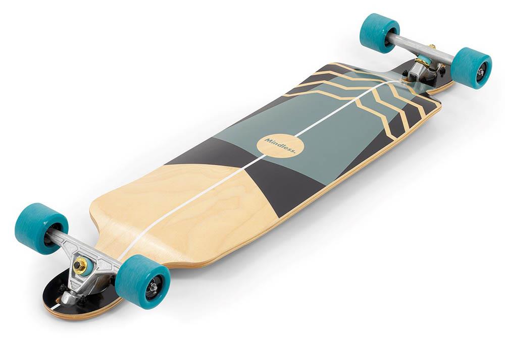 Mindless Tundra DT Complete Longboard Skateboard Teal 40 x 9.5''