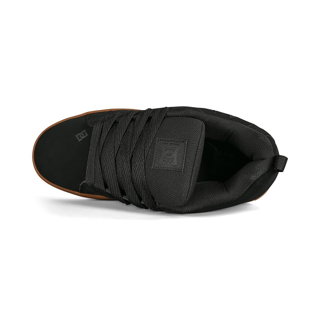 DC Shoe Co Court Graffik Skate Shoes Black Gum