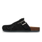 DC Liege Black Suede Clogs Shoes