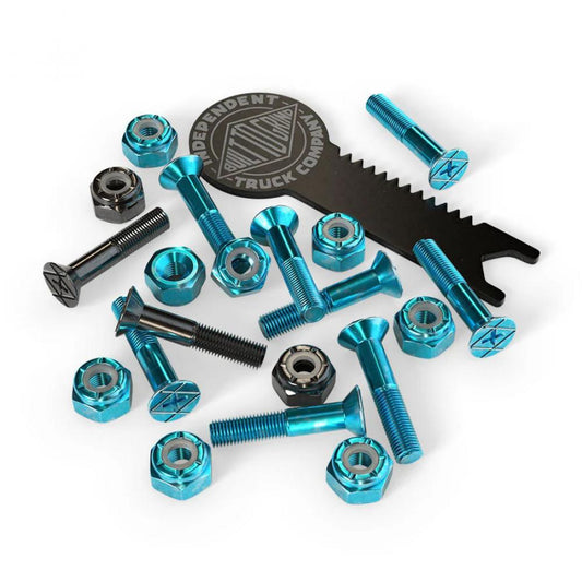 Indy Independent Skateboard Bolts Phillips With Tool Blue Black 1"
