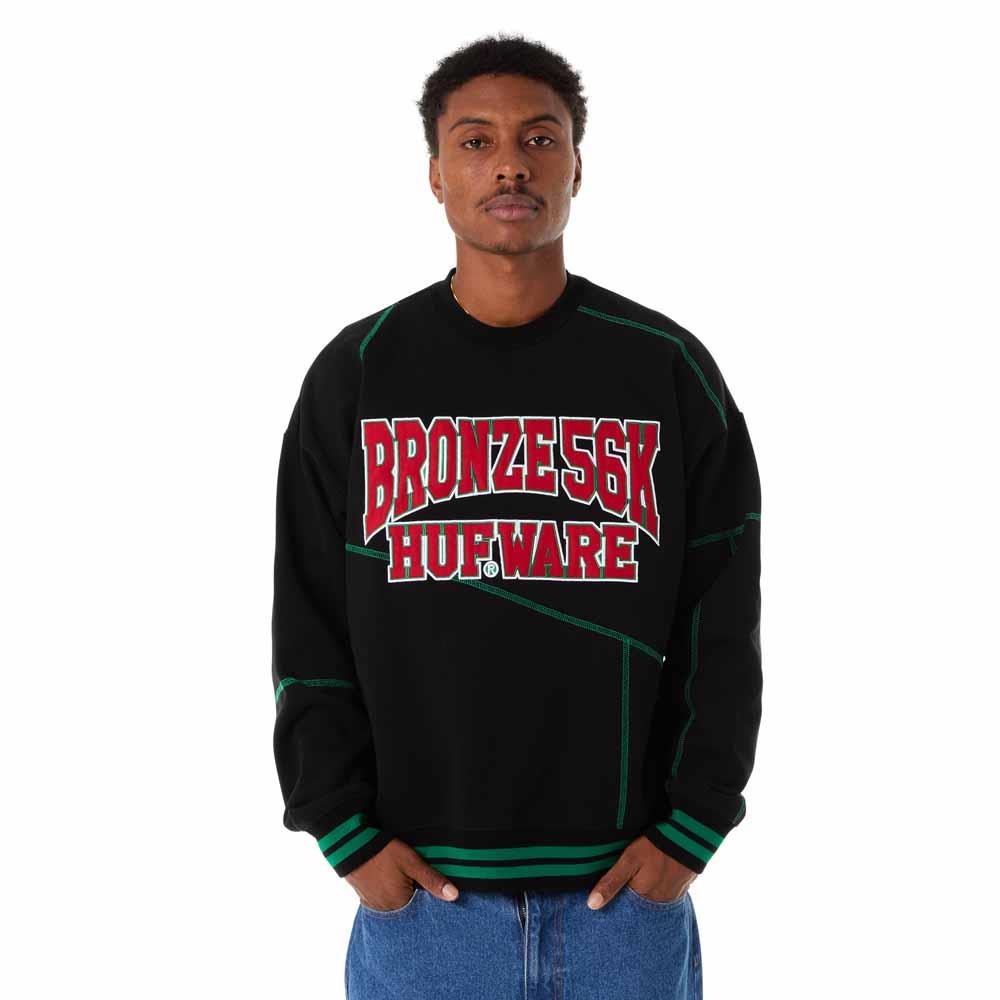 Huf X Bronze Hufware Crewneck Sweatshirt Black