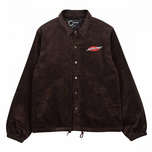 Santa Cruz Salba Voodoo Pit Coach Jacket Coffee Brown