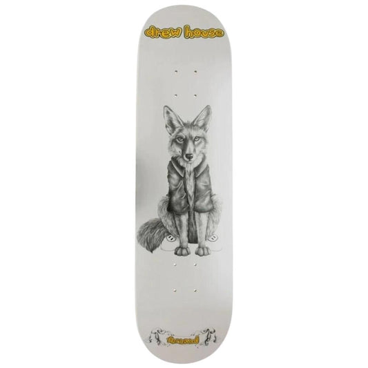 Drew House Fernand Fox Skateboard Deck White 8.25"