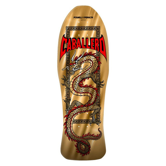 Powell Peralta Steve Caballero Chinese Dragon '22' Gold Foil Skateboard Deck 10"