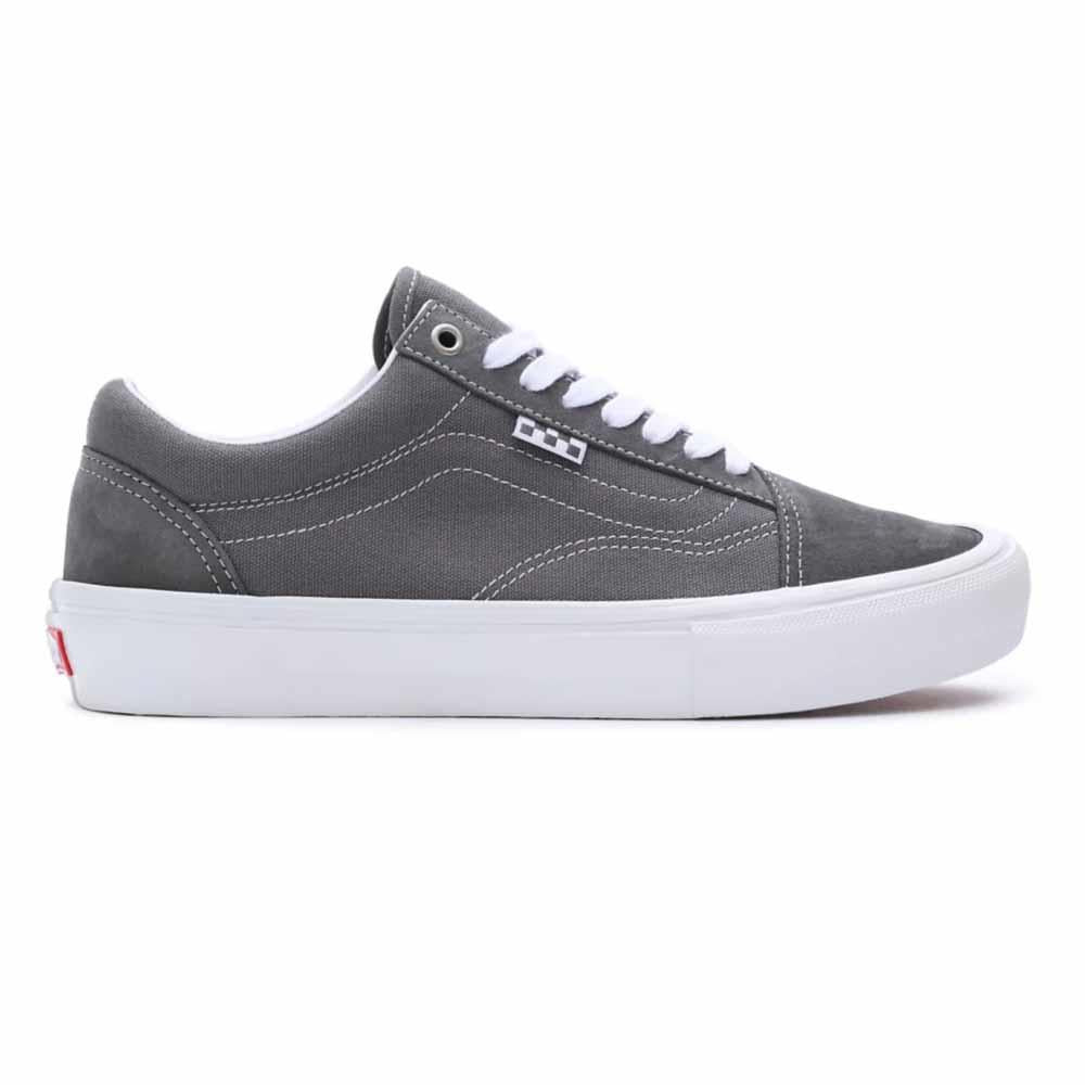 Vans MN Skate Old Skool Pro Vulcanised Pewter True White Skate Shoes