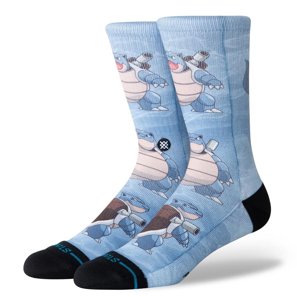 Stance Socks X Pokémon Blastoise AOP Crew Blue UK 7-11