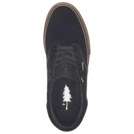 Emerica Dickson Black Gum Skate Shoes