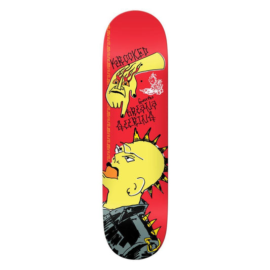 Krooked Skateboard Deck Geering Punx Mni Series Red 8.5"