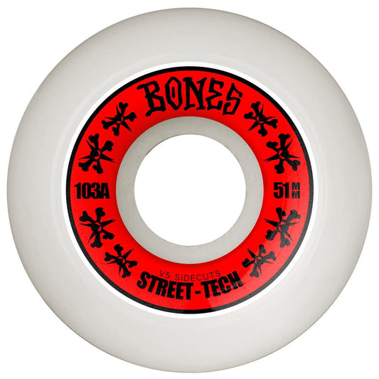 Bones Skateboard Wheels STF 51mm 103A V5 Sidecut SP26