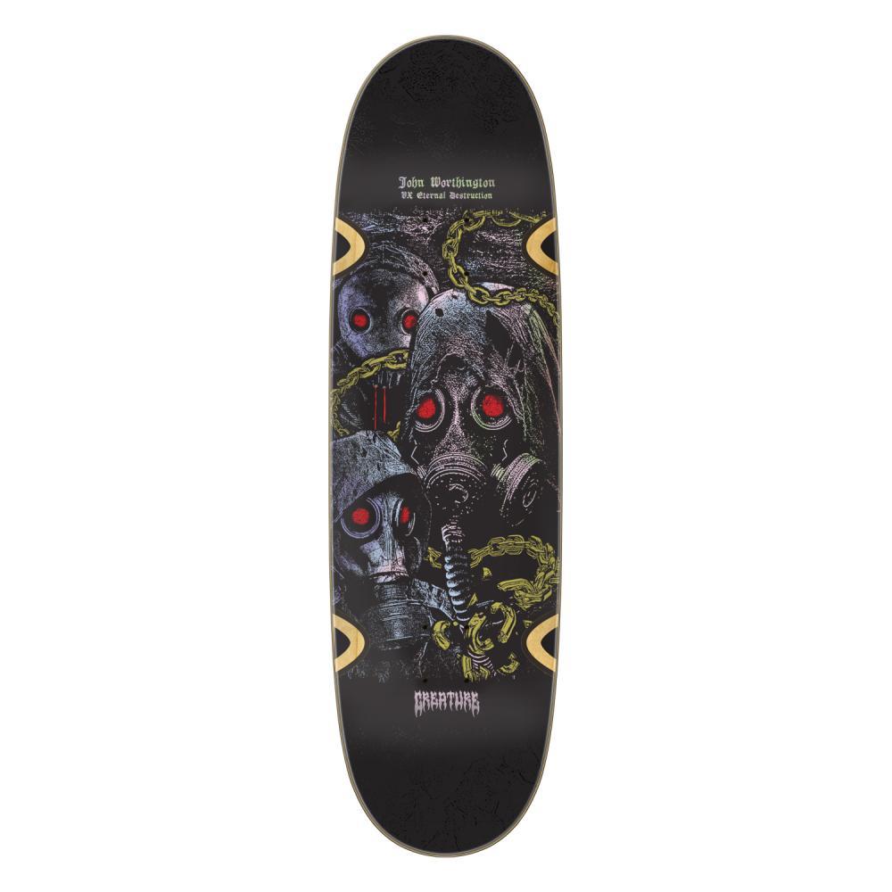 Creature VX Deck Worthington Mortem Skateboard Deck Black Silver 9"