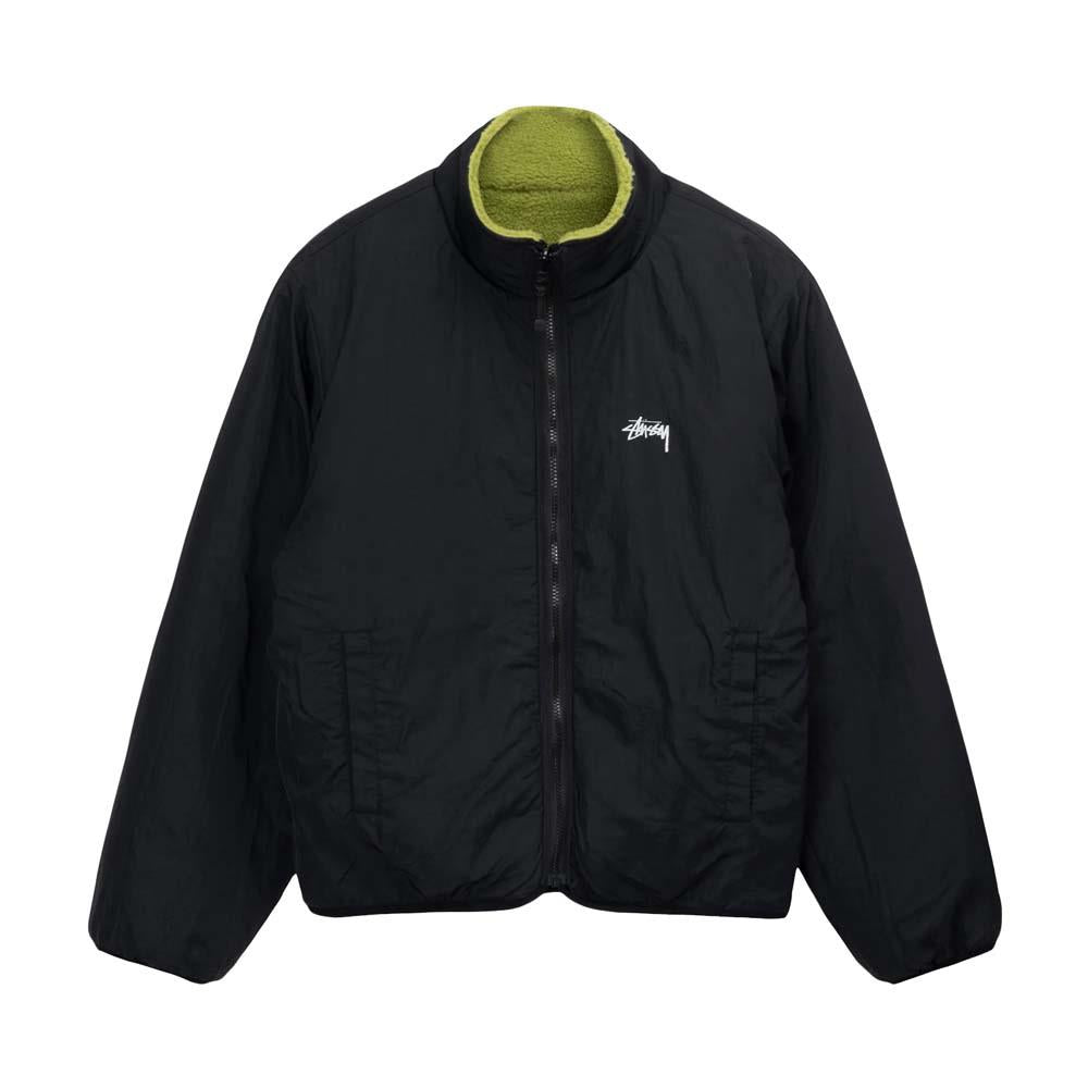Stussy Sherpa Reversible Jacket Moss Green