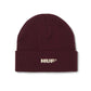 HUF All Caps Cuff Beanie Burgundy