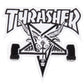 Thrasher Magazine Skate Goat White Black Patch 4"