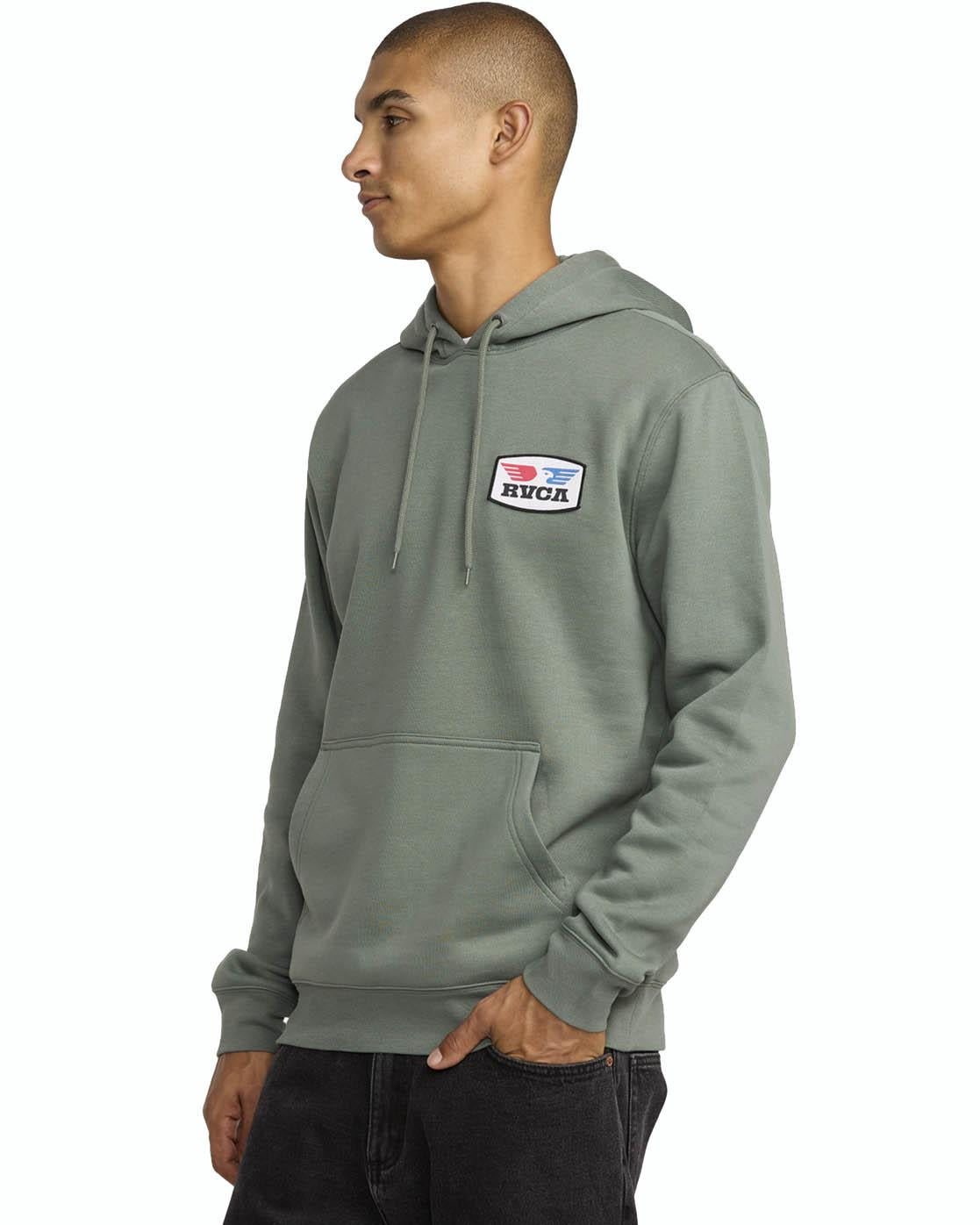 RVCA Soar Hooded Sweatshirt Jade Green