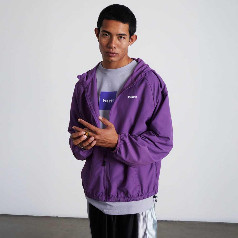Huf 89 Lightweight Shell Jacket Berry