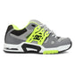 DC AT-2 Grey Black Lime Leather Skate Shoes