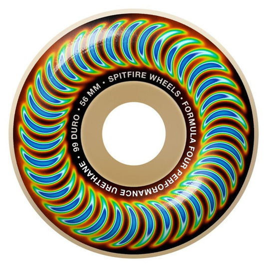 Spitfire Formula Four Skateboard Wheels Radioactive Classics 99a Natural 56mm