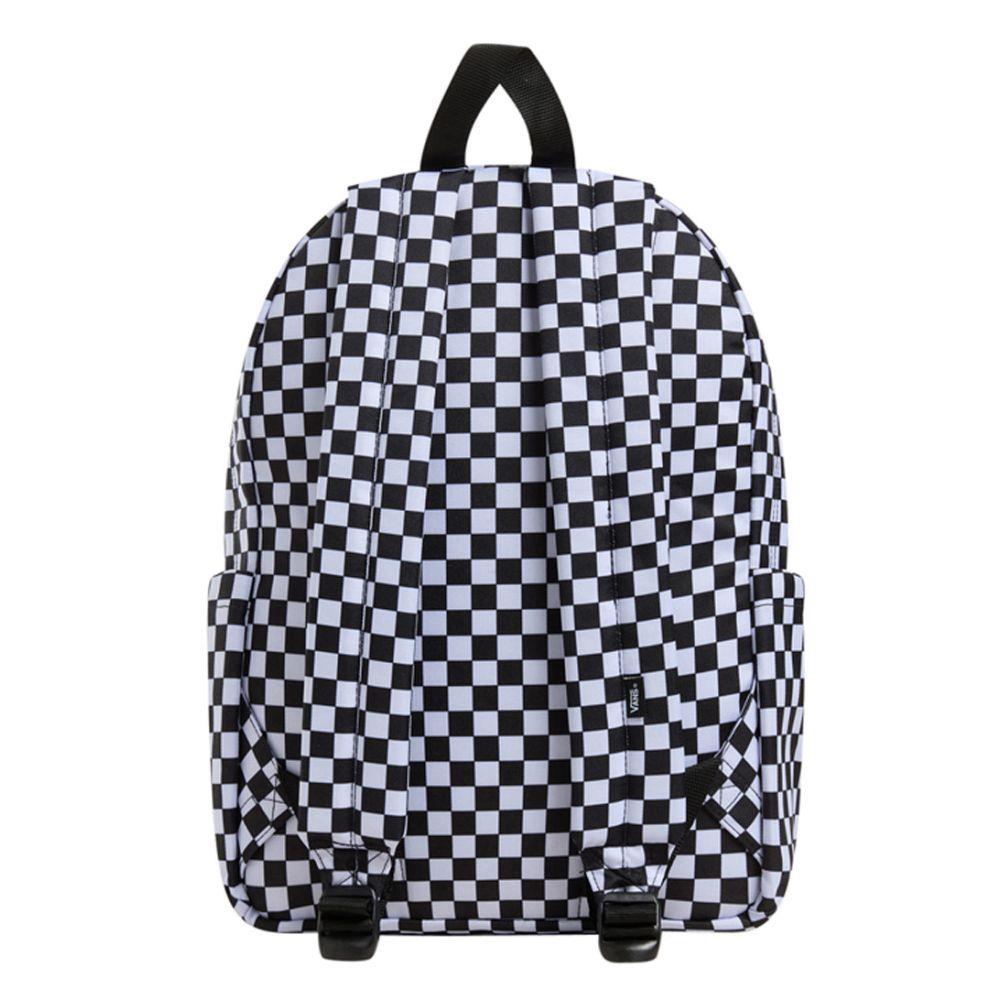 Vans Old Skool Grom YOUTH Check Backpack Checkerboard Black White
