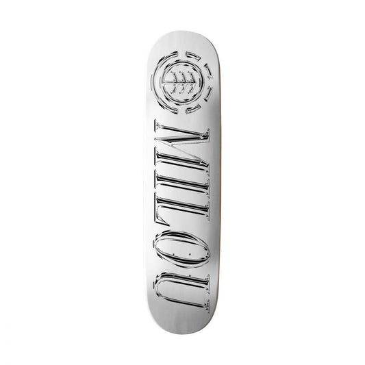 Element Pro Skateboard Deck Chrome Vincent Milou White Chrome 8.5"